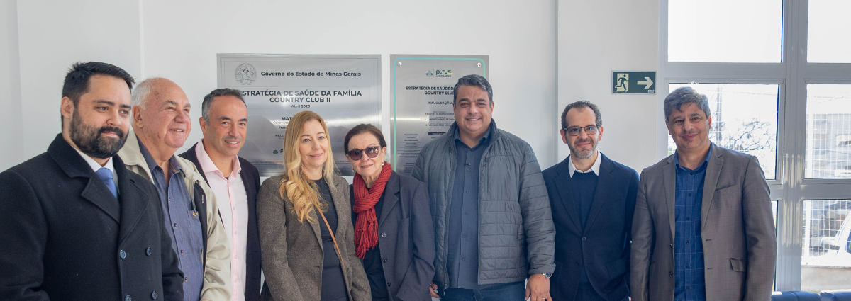 Representantes da PUC Minas Poços de Caldas participam de inauguração da UBS Country Club II